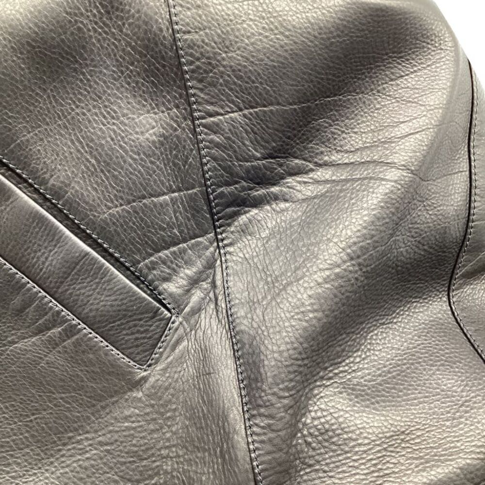 Loro Piana Yabu Hidden-Zipped Jacket in Black Calf Leather - Picture 8 of 8